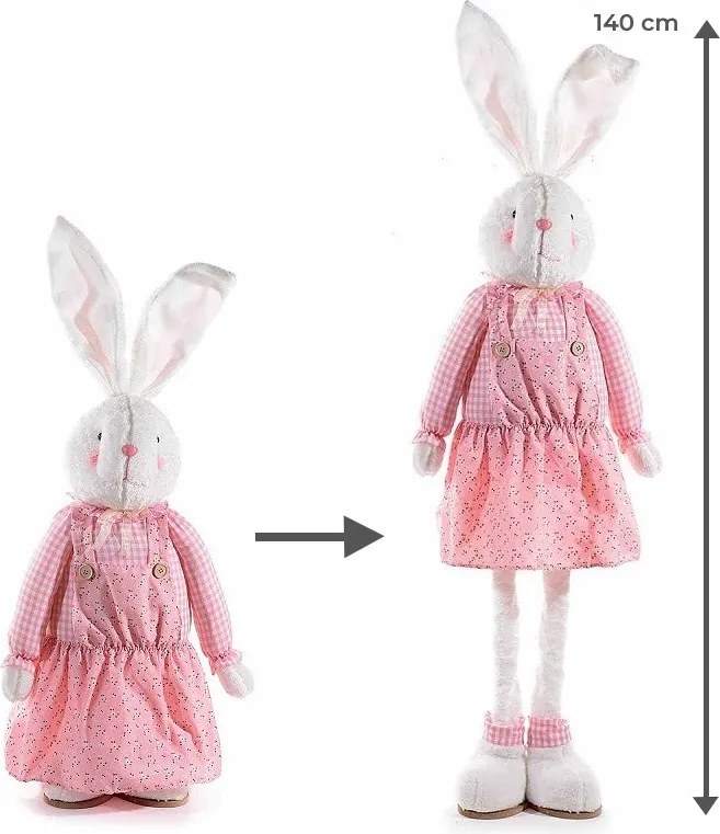Veľkonočná zajačica s nastaviteľnými nohami – 140 cm