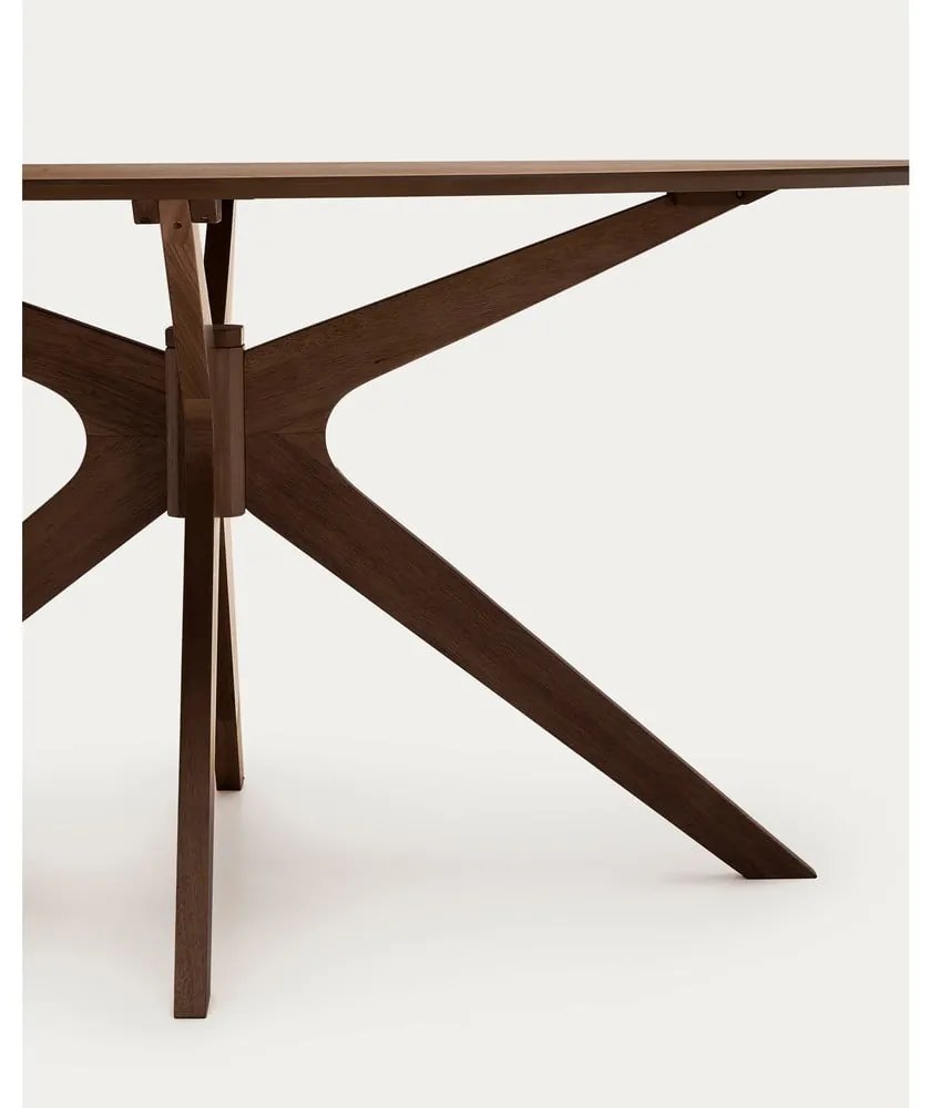 Jedálenský stôl s doskou v dekore orechového dreva 110x180 cm Naanim – Kave Home