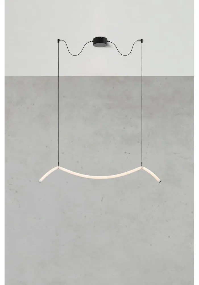 Čierno-biele LED závesné svietidlo Melt – Markslöjd