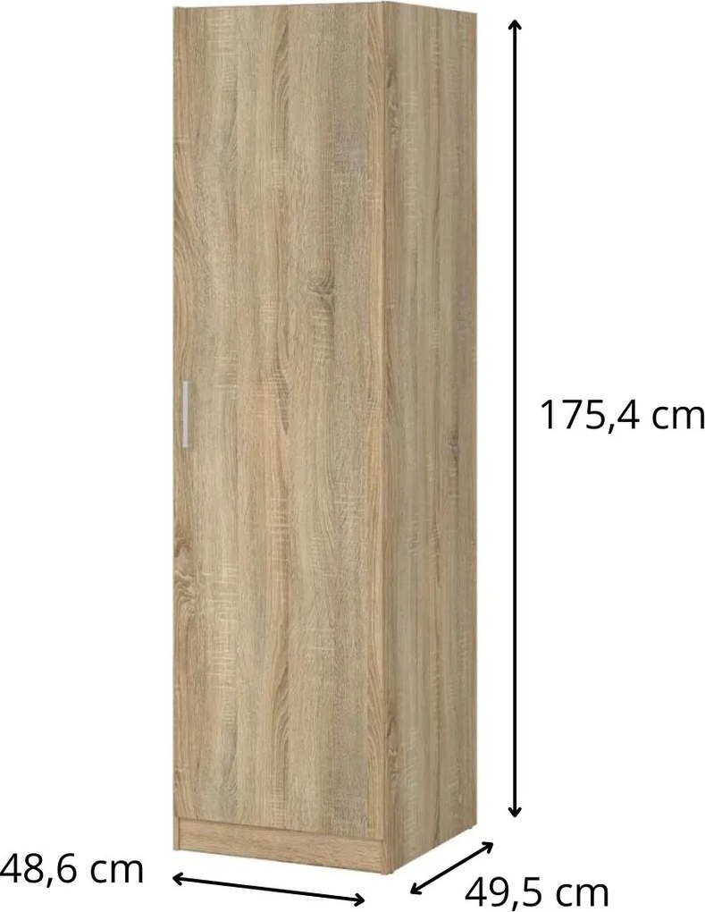 Šatní skříň Sida 48,6 cm dub Sonoma