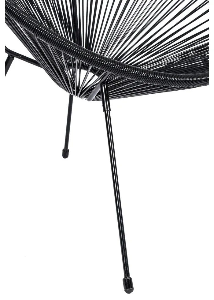 Čierne kovové/plastové záhradné kreslo Avocado Comfort – Bonami Selection