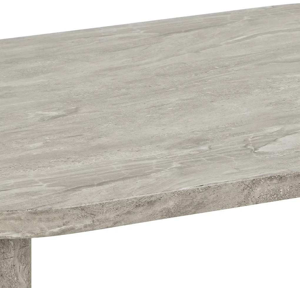 Konferenčný stolík Solano 100 cm sivý mramor