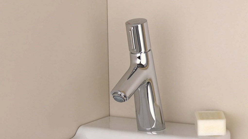 Hansgrohe Talis Select S, umývadlová batéria 80 s výpustom, ovládanie tlačidlom, chrómová, HAN-72040000