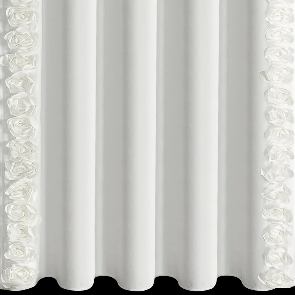 ZATEMŇOVACÍ ZÁVES NA PÁSKE EVA MINGE ROSES14 140X270 CM KRÉMOVÁ