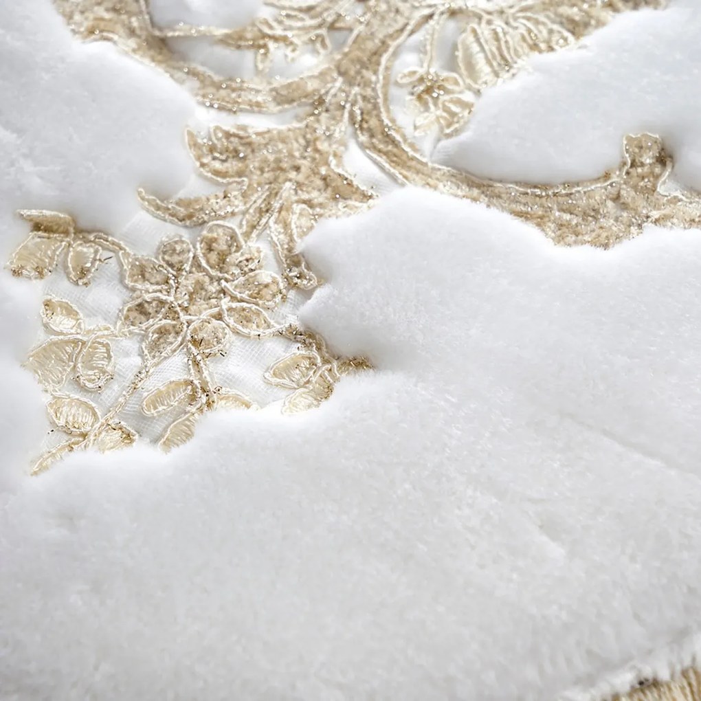 Súprava 2 kusov kúpeľňových predložiek Alternatívna krémová béžová