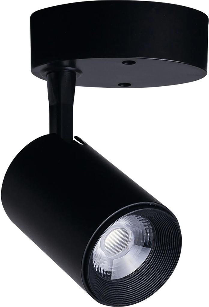 NOWODVORSKI Stropné / nástenné bodové osvetlenie IRIS LED, 7W, teplá biela, čierne