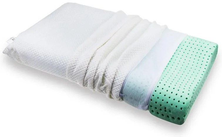 Perdormire Prírodný vankúš pre spanie na chrbte BIO WAVE 72x42 cm