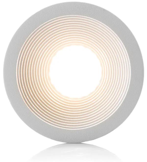 LED2 Vonkajšie zápustné bodové LED osvetlenie SPLASH, 7W, teplá biela, okrúhle, biele, IP54