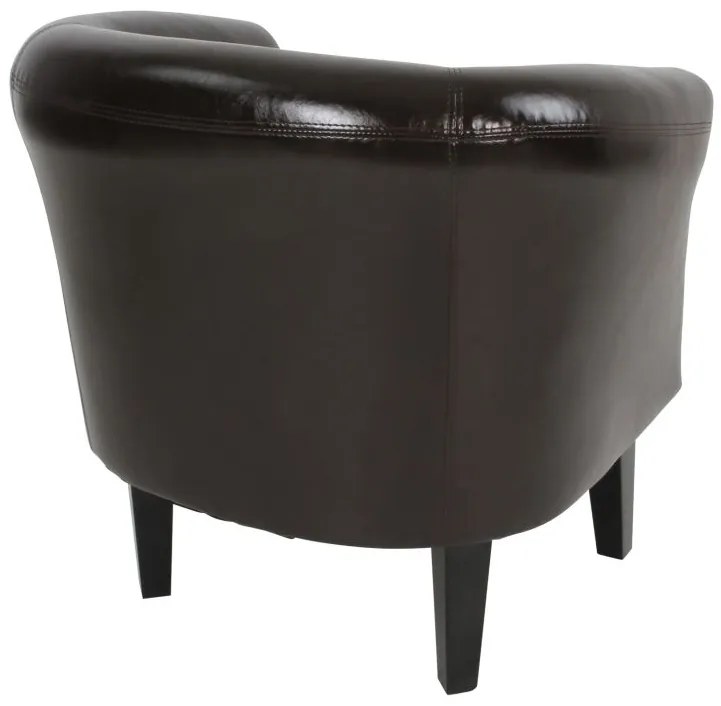 MIADOMODO Sada kresiel Chesterfield, 58 x 71 x 70 cm, hnedá
