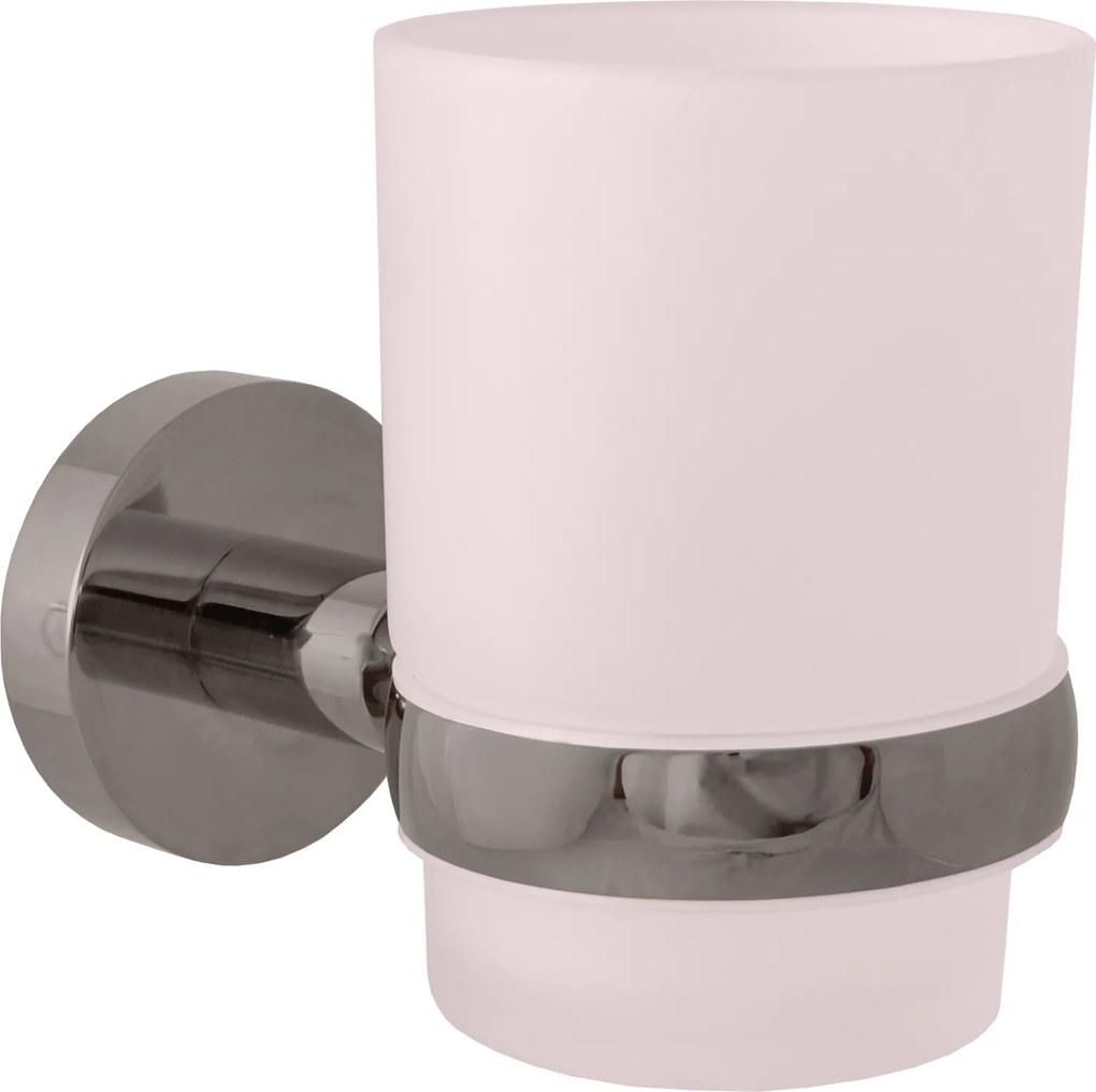 Slezák - RAV Držiak kefiek sklenený COLORADO - COA0201MGK, Metal Grey kartáčovaná