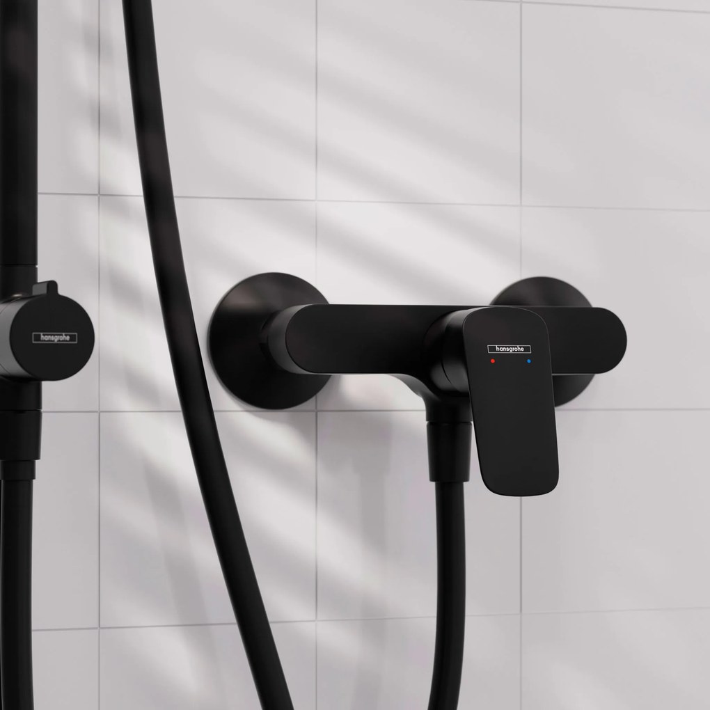 Hansgrohe Logis, sprchová batéria nástenná, čierna matná, HAN-71600670
