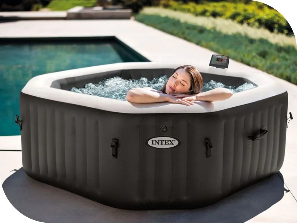 Intex Nafukovacia hydromasážna jacuzzi pre 4 osoby, 180x71 cm - INTEX 28458