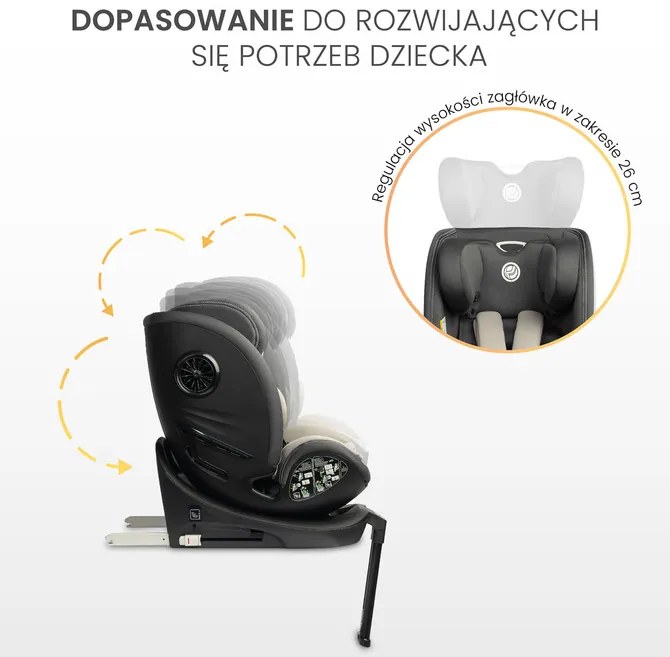 CARETERO AUTOSEDAČKA FORTIS I-SIZE GRAPHITE (40-150)