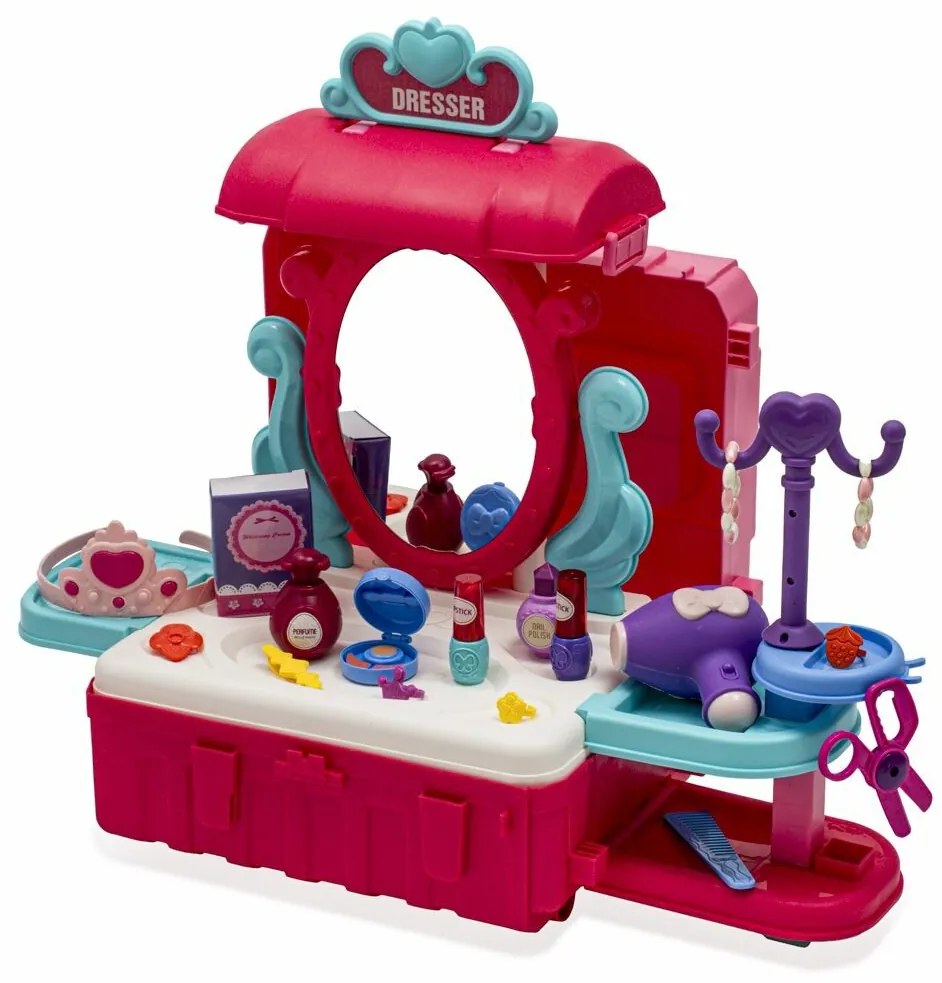 Baby Mix Detský kozmetický kufrík 3v1, 73,5 x 60 cm