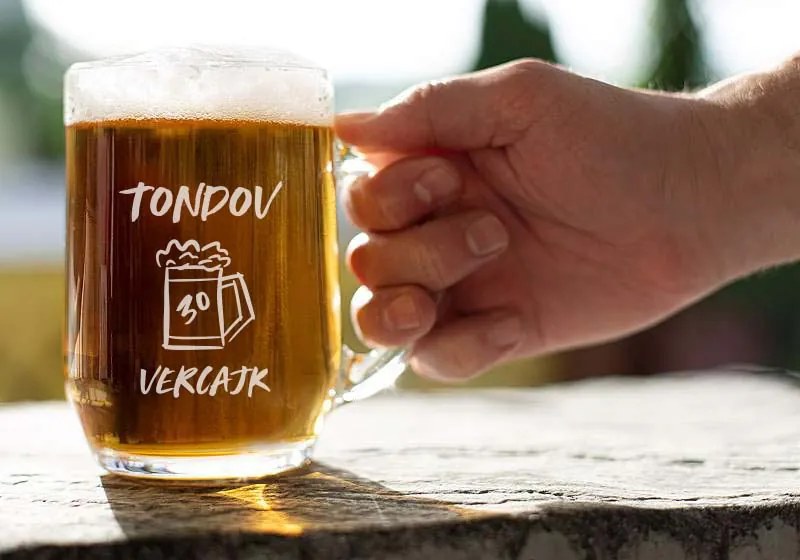 Pieskovaný polliter na pivo Tondov vercajk