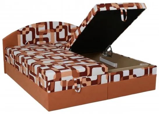 Polohovacie letisko Vesna 200X160, hnedá vzor / hnedá (215/52)