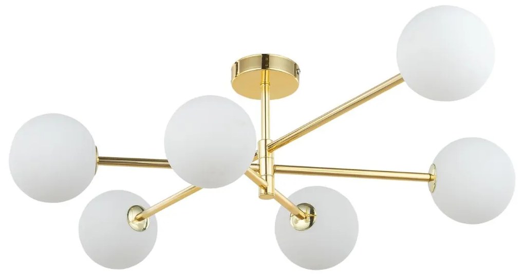 TK-Lighting - Stropná lampa Sarius Gold 6