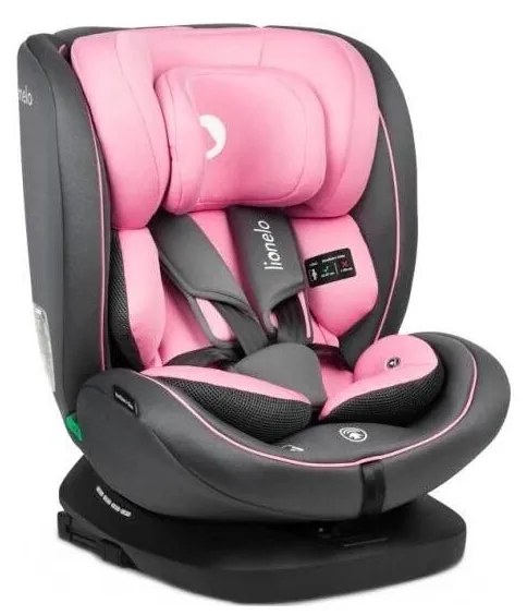 Lionelo - Autosedačka BASTIAAN i-Size 40-150 cm šedá/ružová