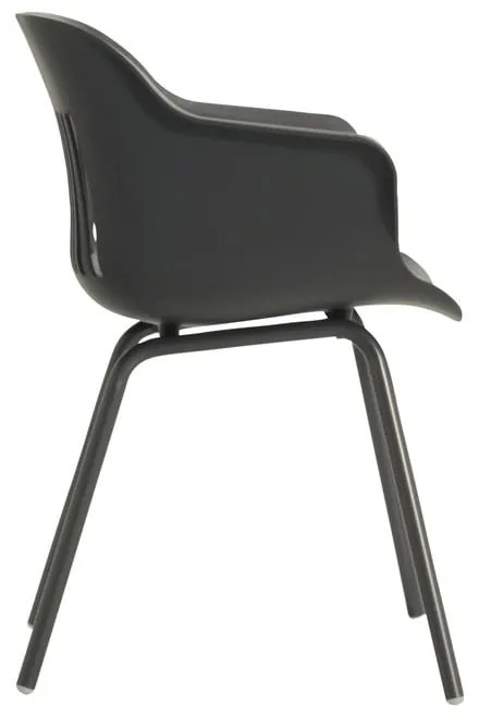 Tmavosivé plastové záhradné stoličky v súprave 2 ks Jill Rondo – Hartman