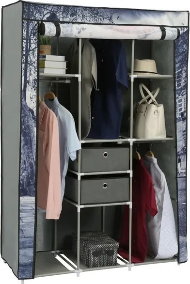 Látková skriňa Telefónna búdka