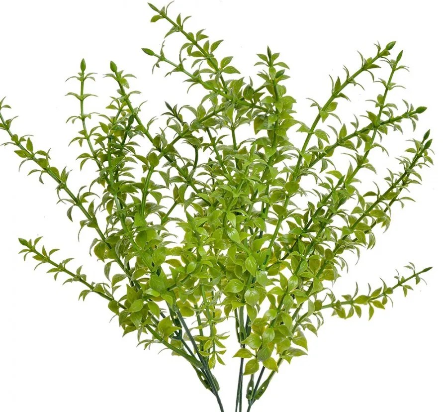 Dekorácia svetlo zelená umelá rastlina - 10*10*40 cm