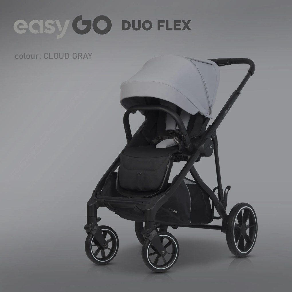 Súrodenecký kočík EasyGo Duoflex Cloudy Gray