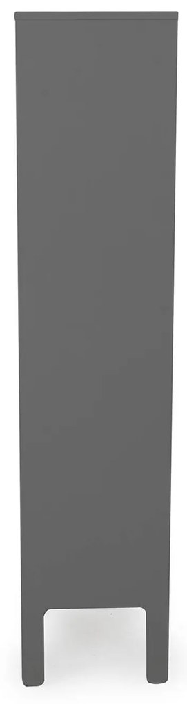 Knižnica nuo 109 x 176 cm sivá MUZZA