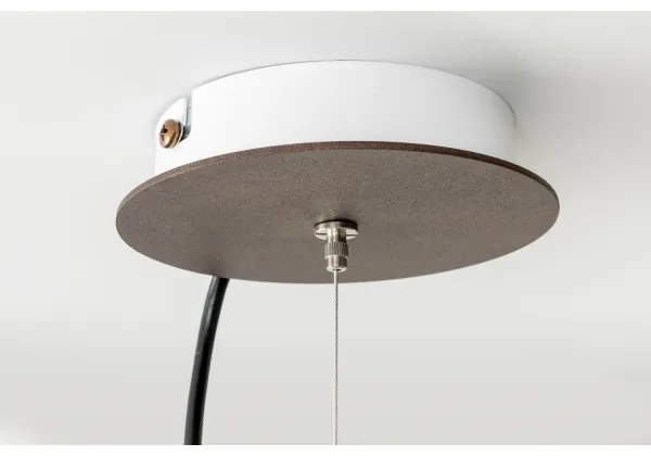 SIRU - Luster na lanku TERRA 1xE27/60W/230V čierna/číra benátske sklo