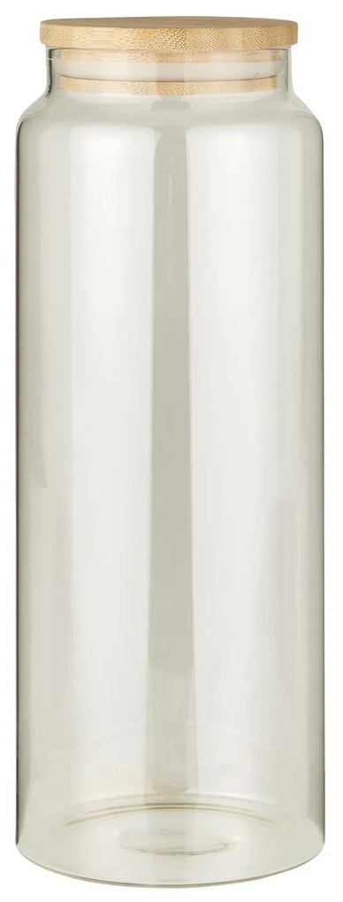 Sklenená dóza na potraviny BAMBOO s bambusovým viečkom 1750 ml