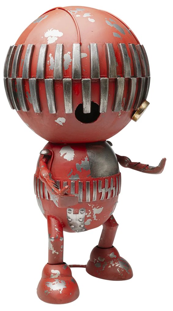 Robot Karl dekoračná soška červená 59 cm