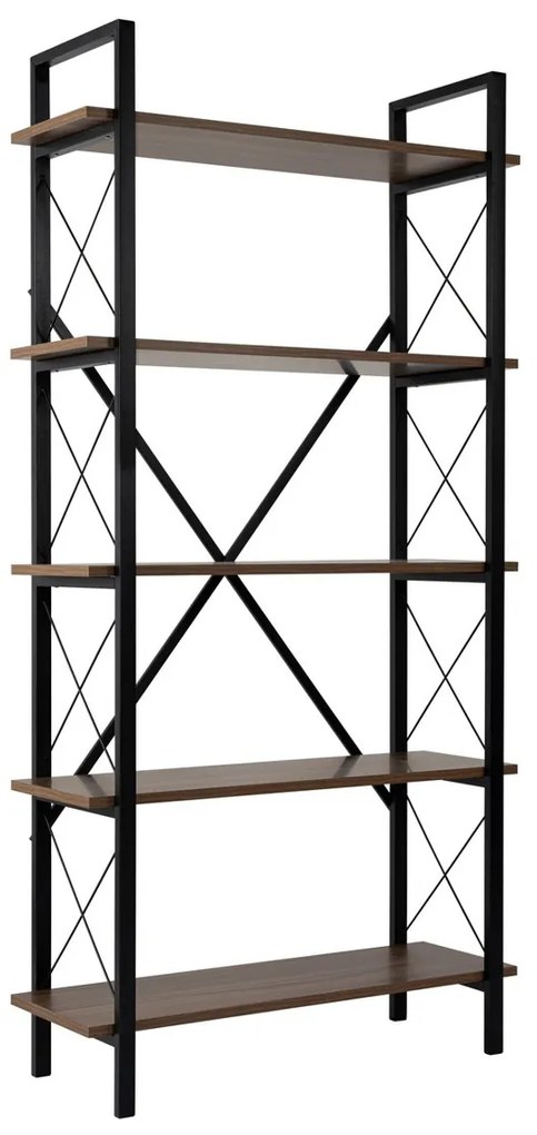 Polička Elysian Walnut a čierna