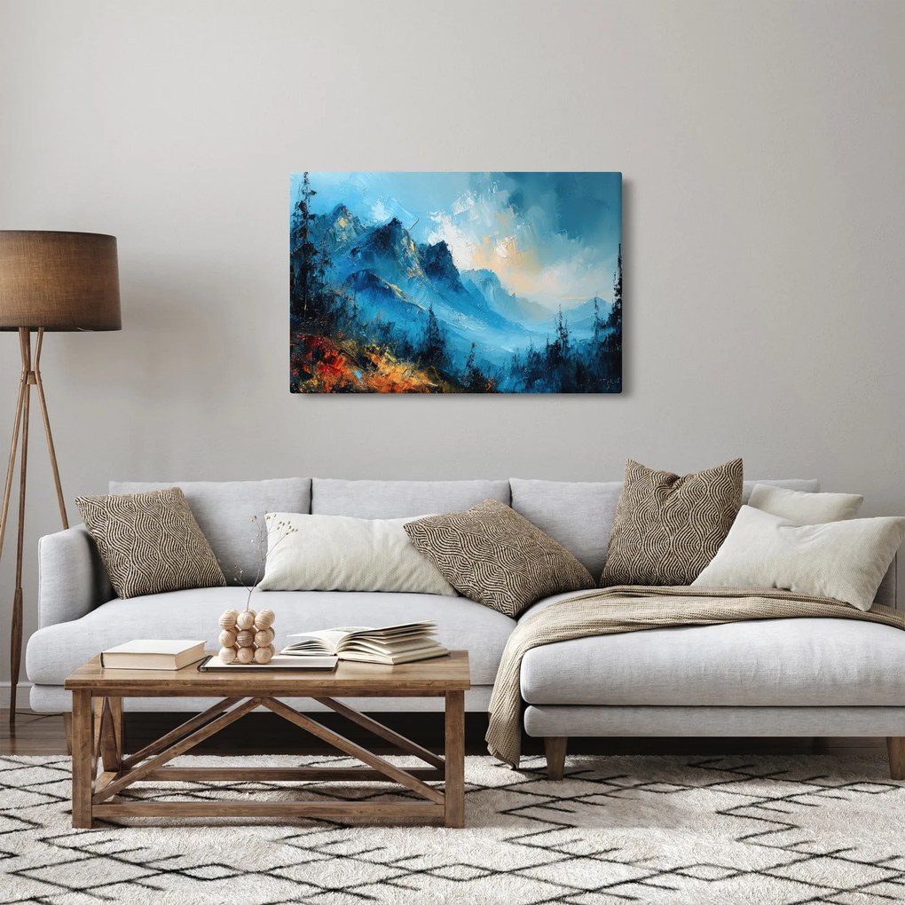 Obraz - Maľba hôr (90x60 cm)