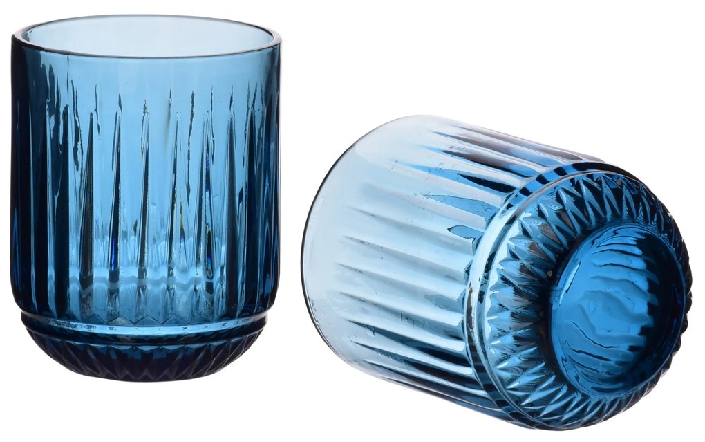 Súprava 4 ks pohárov ELISE 260 ml modrá
