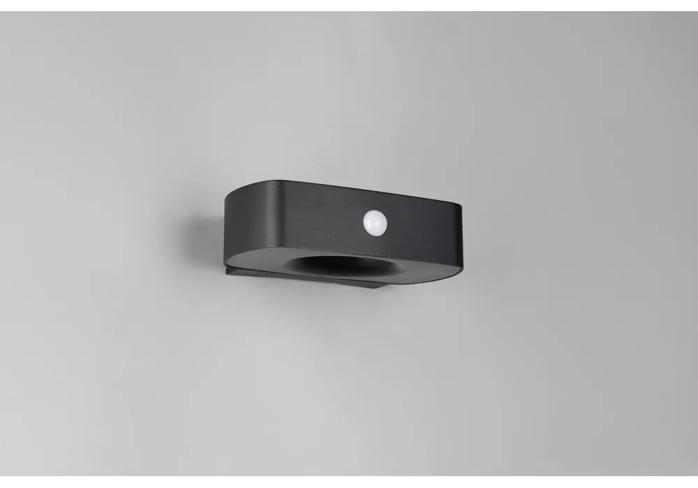 LED nástenné solárne vonkajšie svietidlo (výška 6 cm) Bilbao – Reality