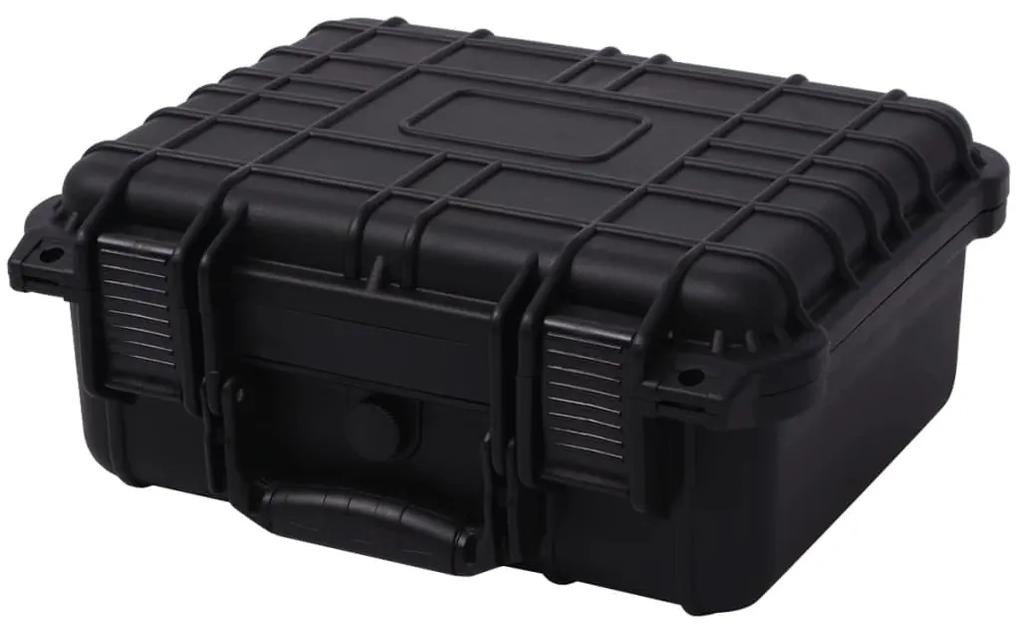 vidaXL Ochranný kufrík na náradie, 35x29.5x15 cm, čierny