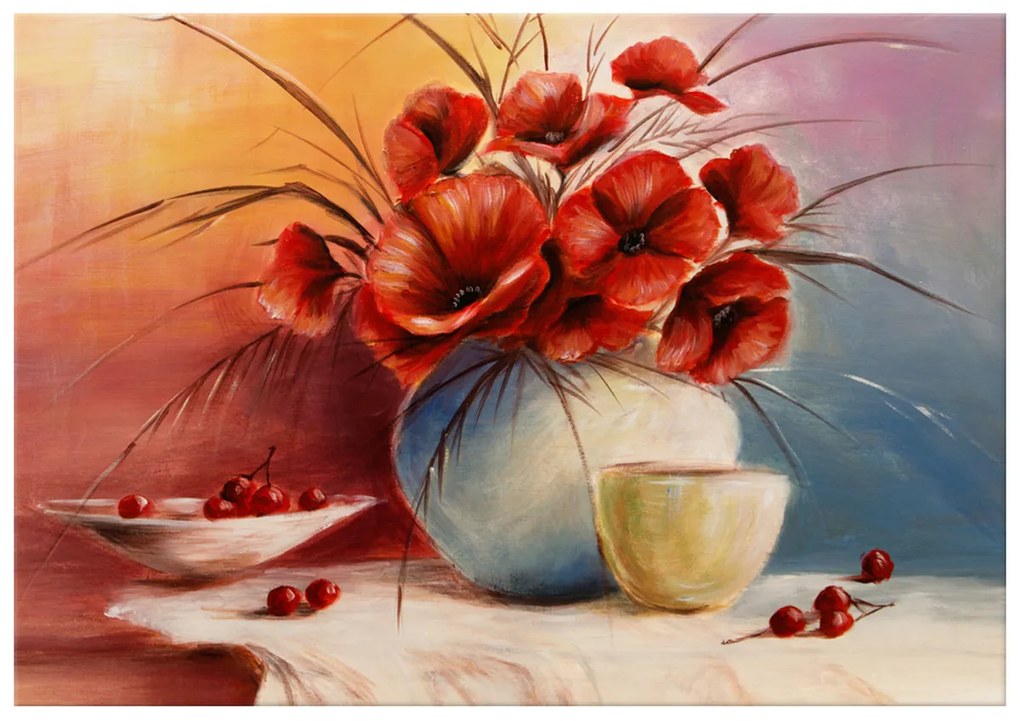 Gario Obraz na plátne Kompozícia Vlčí mak Rozmery: 100 x 40 cm