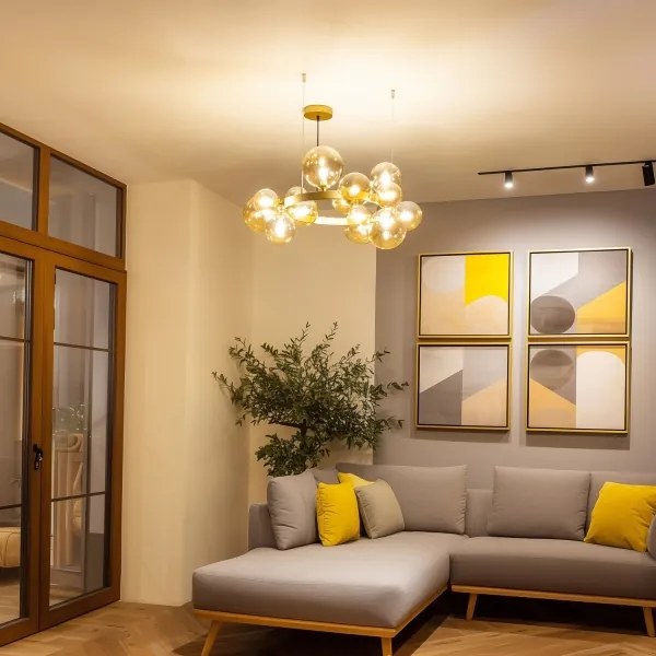 Brilagi - LED Luster na lanku MILLA 15xG9/3W/230V zlatá