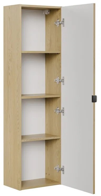 Koupelnová sestava Ovalia River s deskou, umyvadlem a skříňkami 80 cm dub Cremona
