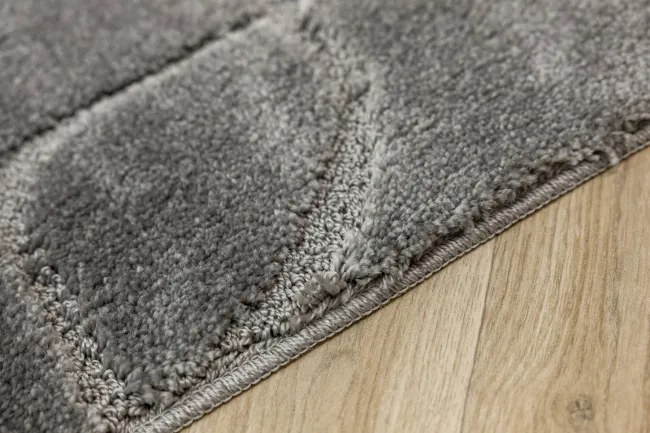 Kúpeľňový koberček Ivona sivý, línie
