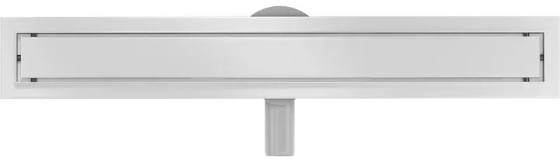 Mexen Flat 360 ° MGW rotačný lineárny odtok 70 cm biele sklo - 1027070-40