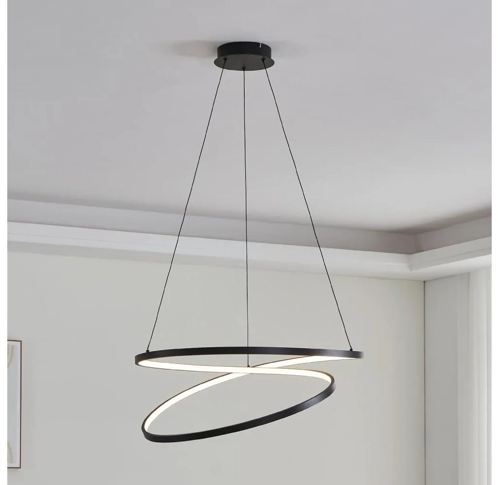 Eglo 901138 - LED Luster na lanku RUOTALE LED/42W/230V 3000K čierna