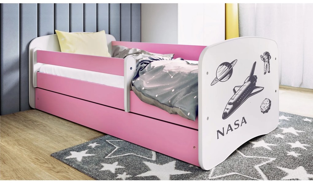 Detská posteľ Babydreams Nasa ružová