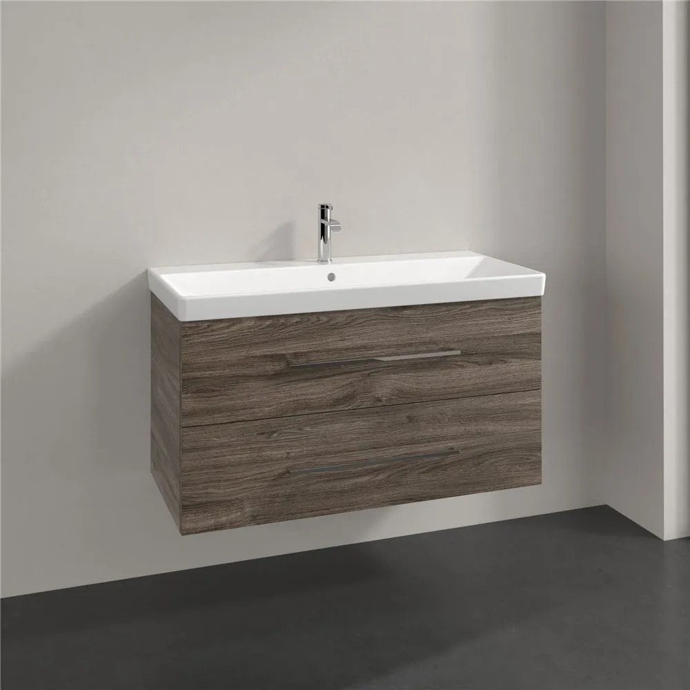 VILLEROY & BOCH Avento závesná skrinka pod umývadlo, 2 zásuvky, 980 x 452 x 514 mm, Stone Oak, A89200RK