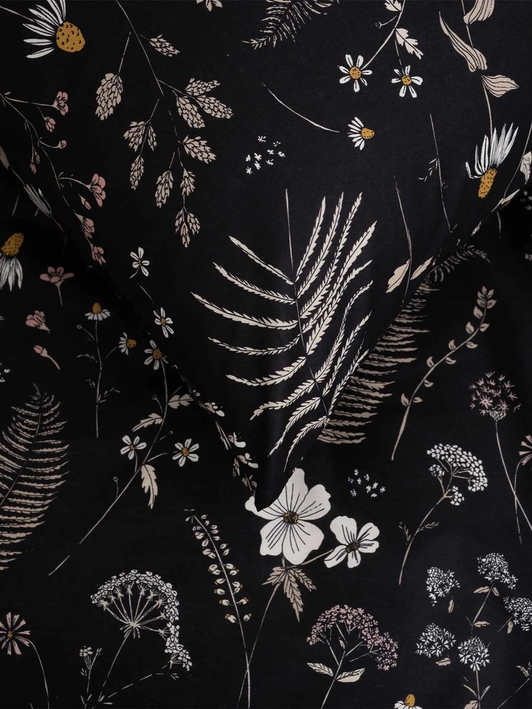 Bavlnená obliečka na vankúš Renforcé 40 × 60 cm - Gloria čierna