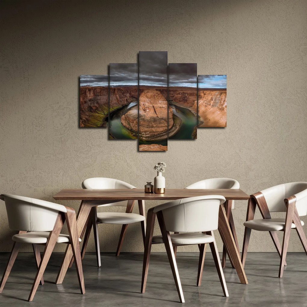 Obraz jazera v útese (150x105 cm)