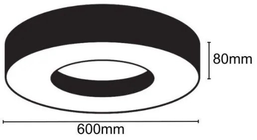 LED Stropné svietidlo LED/30W/230V 4000K pr. 60 cm
