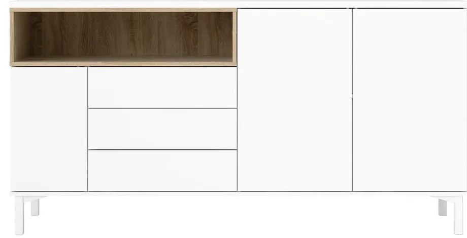 Biela komoda 176x90x49 cm Roomers – Tvilum