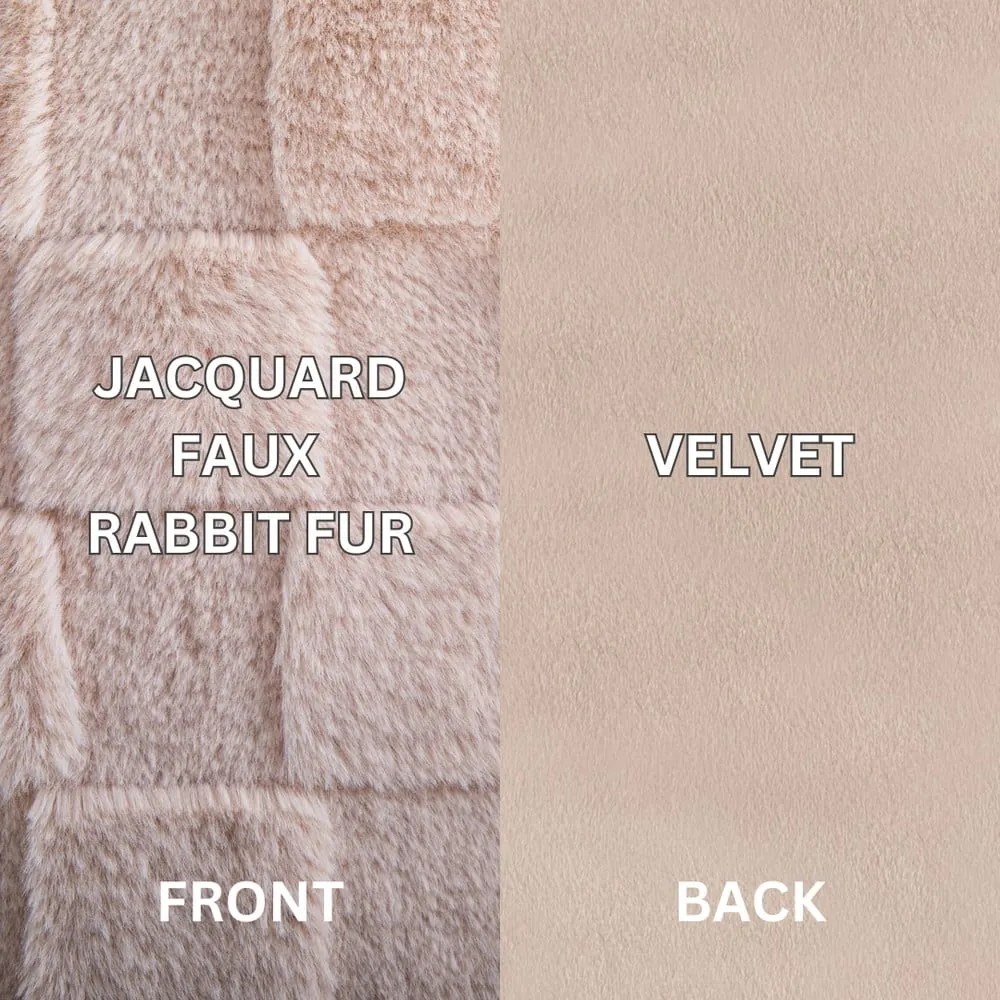 Dekoračný vankúš z mikroplyšu 45x45 cm Rava – Tiseco Home Studio