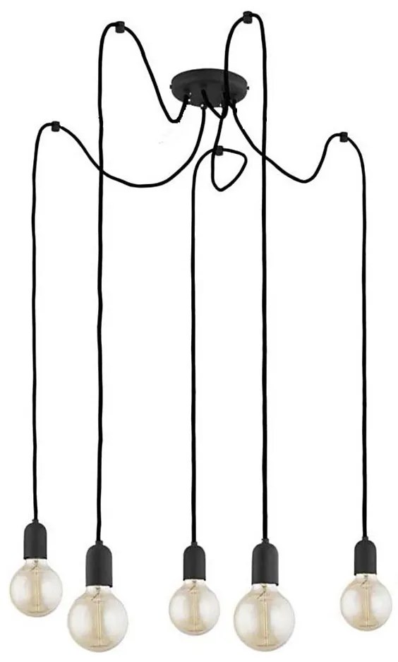 Luster na lanku QUALLE 5xE27/60W/230V pavúk