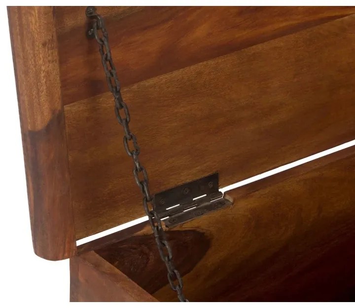 furniture-nabytek.cz - Masívna truhlica Merlin I z palisandra, lakovaná, hnedá – 94×48×50 cm